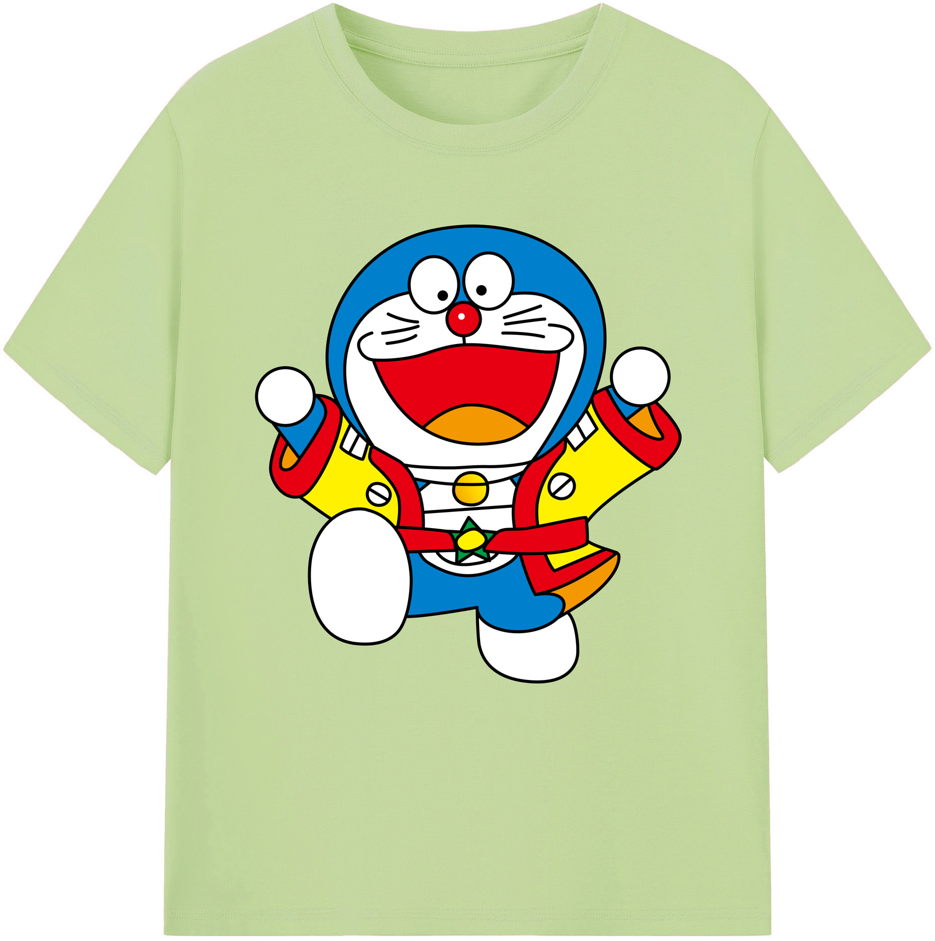 （画像用） ドラえもん Doraemon 綿100％半袖Tシャツ（フロントプリント）